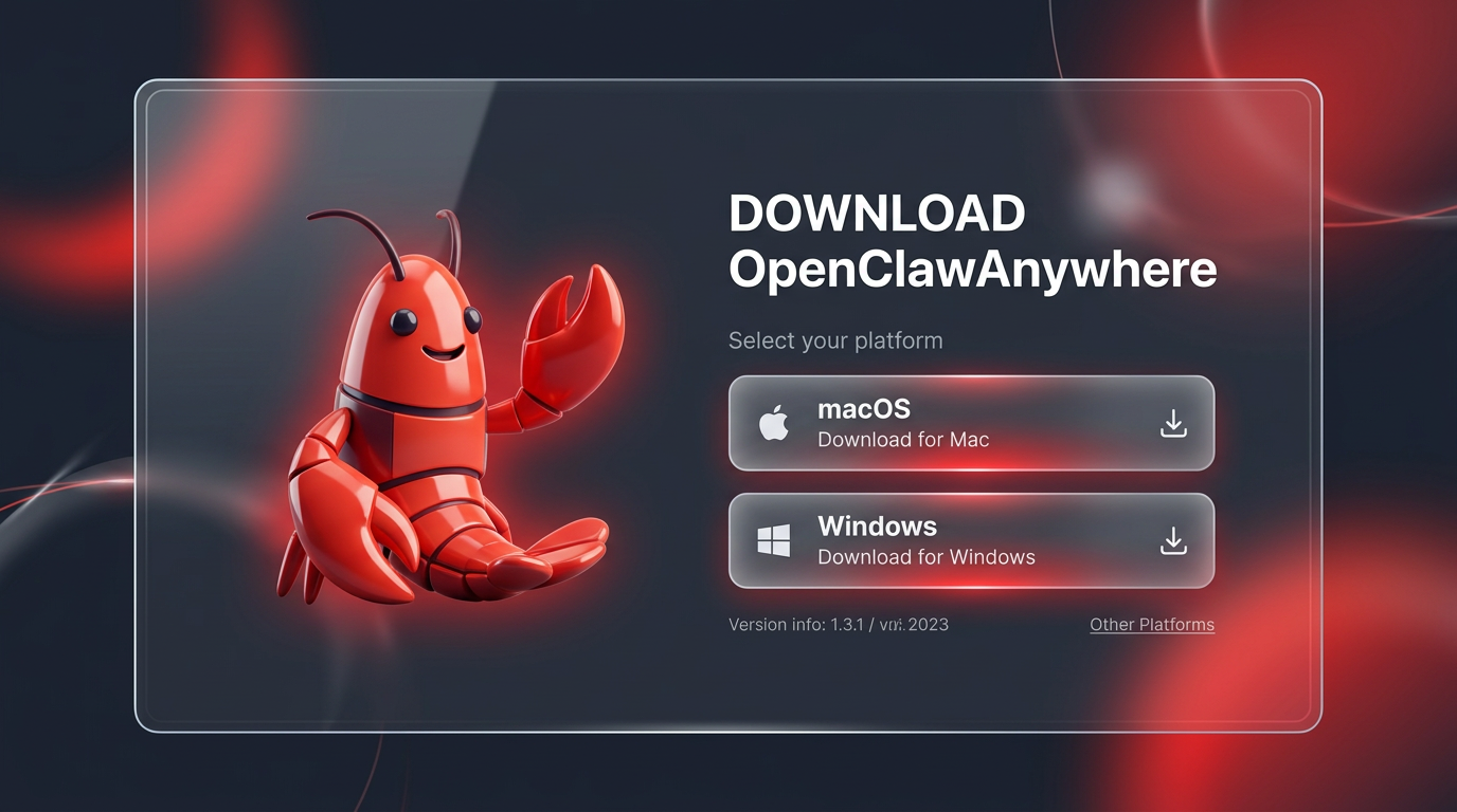 OpenClawAnywhere App 界面预览